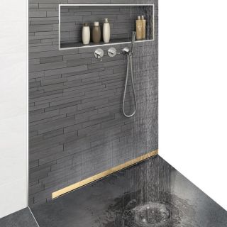 Душевой лоток Berges Wall 092056 пристенный 60см золото