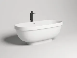 Ванна из искусственного камня Salini Greca S-Stone 103121M 180x80см белый матовый
