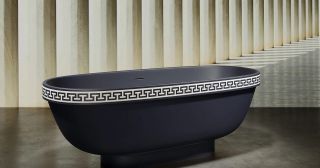 Ванна из искусственного камня Salini Greca Meander S-Stone 103021MRF 180x80см RAL полностью