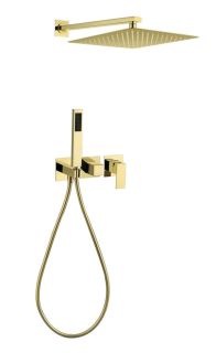 Душевая система скрытого монтажа Grocenberg GB5080GO с Картриджем Kerox (Венгрия) Золото