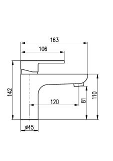 Смеситель для раковины Rav Slezak Vltava VT427.5KCMATZ Черный матовый