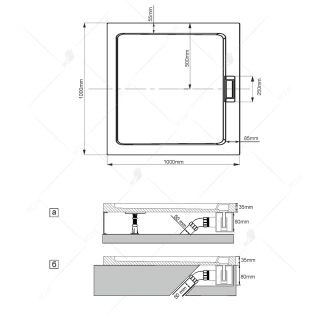 Сифон для душевого поддона RGW Q10-C  03241100-10 хром
