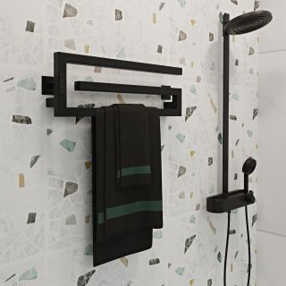 Полотенцесушитель электрический Indigo Sigma DGSIG20-60BRLt 20x60 см чёрный муар