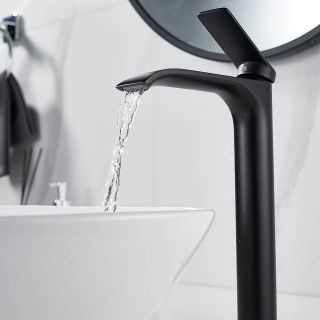 Смеситель для раковины Shevanik S4111H чёрный