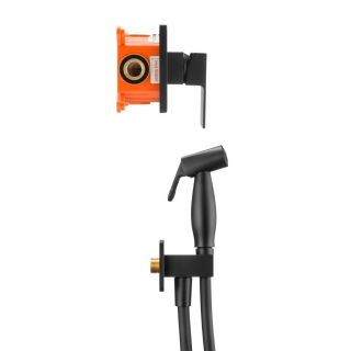 Гигиенический душ Swedbe Platta 5549B со смесителем чёрный