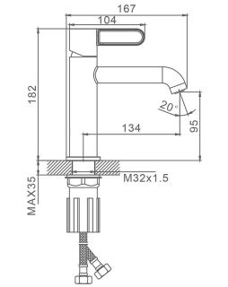 Смеситель для раковины Splenka S03.10.09 графит