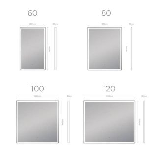 Зеркало с подсветкой Vigo Roberta Comfort 167 60 см