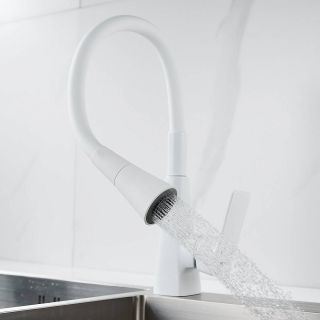 Смеситель для кухни Shevanik S543C-1 белый