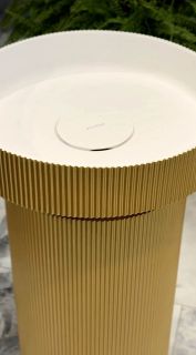 Накладная раковина с пьедесталом золото Armadi Art Sole Corian 801-R-G+801-Base-R-G золото