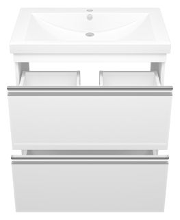 Напольная тумба под раковину Misty Ингрид 75см белый