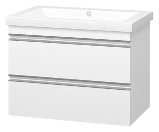 Подвесная тумба под раковину Misty Ингрид 75см белый