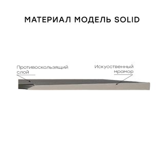 Душевой поддон Starohome Solid 74503464 120x100 см чёрный матовый