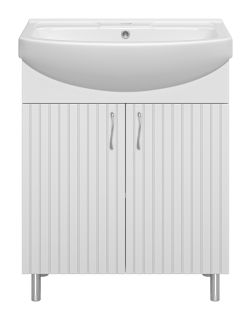 Напольная тумба под раковину Misty Изео 70см белый