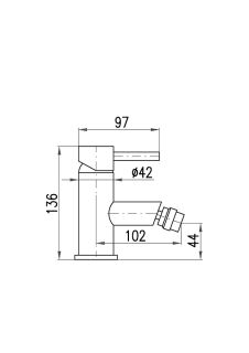 Смеситель для биде Rav Slezak Seina SE945.5KSM бронза