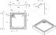 Душевой поддон Am.pm Gem W90T-403-090W 90x90