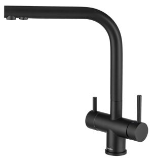 Смеситель для кухни Swedbe Selene Plus 8144B с каналом для подключения фильтра чёрный
