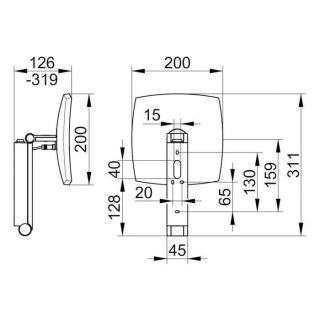 Косметическое зеркало Keuco iLook move 17613039004 бронзовое матовое