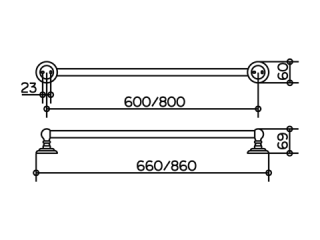 Полотенцедержатель Keuco Astor  02101010800 хром