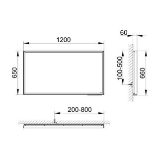 Зеркало Keuco Royal Lumos  14598174503 с подогревом