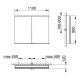 Зеркальный шкаф Keuco Royal Modular 800211111000000 110 см