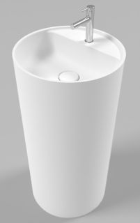 Напольная раковина Whitecross Pantheon 0708.043043.200 43см белый матовый