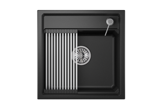 Мойка кухонная Granula Kitchen Space 5002, ЧЁРНЫЙ