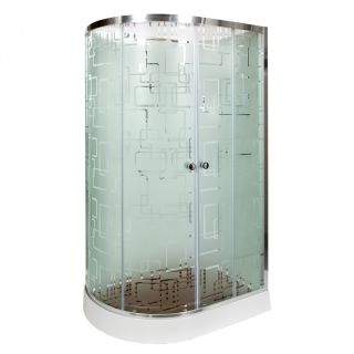 Душевая кабина Deto ЕМ1512 R  N с гидромассажем (гм.) 120х80х208 см