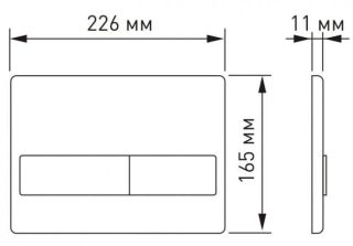 Кнопка смыва Berges Novum бронза 040018