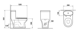 Детский унитаз Laguraty W 01 белый