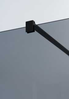 Душевая перегородка CEZARES LIBERTA-L-1-80-120-GR-NERO кронштейн 120см