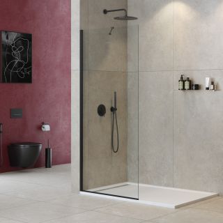 Душевая перегородка CEZARES LIBERTA-L-1-TB-130-C-NERO