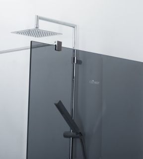 Душевая перегородка CEZARES LIBERTA-L-2-110-120-GR-Cr кронштейн 120 см