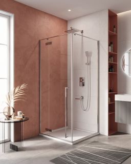 Душевой уголок CEZARES LINER-A-1-90-C-Cr-L левый