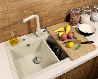 Кухонная мойка Florentina Липси 820 бежевый