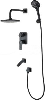 Смеситель Lemark Bronx LM3722BL для ванны и душа, встраиваемый