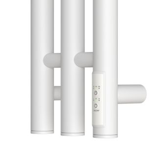 Полотенцесушитель электрический APEXTERMO Luna LN10112WM 1100x120 с крючками белый матовый