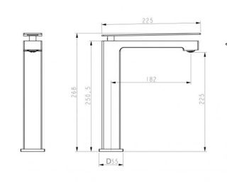 Смеситель для раковины Boheme Q 142-CRCR.2 хром