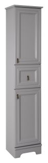 Напольный шкаф - пенал Misty Лувр 35см правый серый