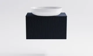 Тумба с раковиной Astra-Form М-40 Slim 4631177716003 80 см серый матовый