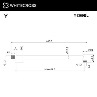 Кронштейн душевой настенный WHITECROSS Y1309GL золото
