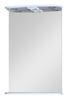 Зеркало с подсветкой Misty Магнолия 50см белый