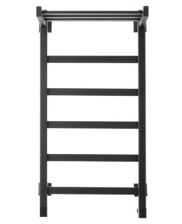 Полотенцесушитель водяной Domoterm Квадро Плюс П6 500x800 с полкой чёрный