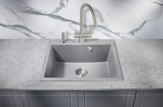 Мойка для кухни Milacio Murcia 60 Cuarzo MC.77013 серый металлик