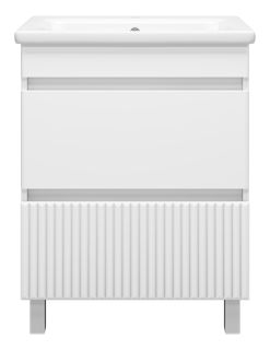 Напольная тумба под раковину Misty Мира 65см белый