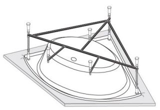 Каркас для ванны VagnerPlast Athena 150 VPK150150