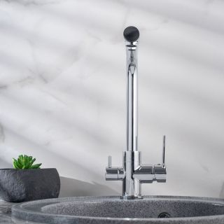 Смеситель для кухни РМС SL130-015F с подключением фильтра хром