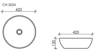 Раковина Ceramica Nova Element CN5024 42см белый