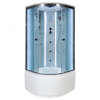 Душевая кабина Deto ЕМ4510 LED с гм. 100х100х220 см