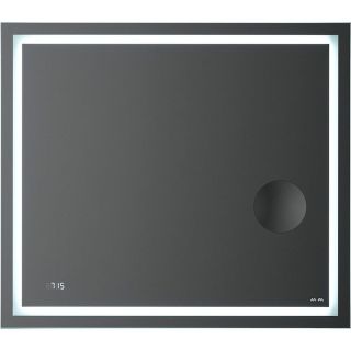 Зеркало Am.Pm Gem M91AMOX0803WG с LED-подсветкой и часами  80 см