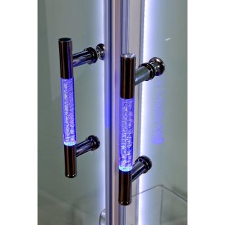 Душевая кабина Deto А102 L LED с кнопкой и гидромассажем 120х80х220 см